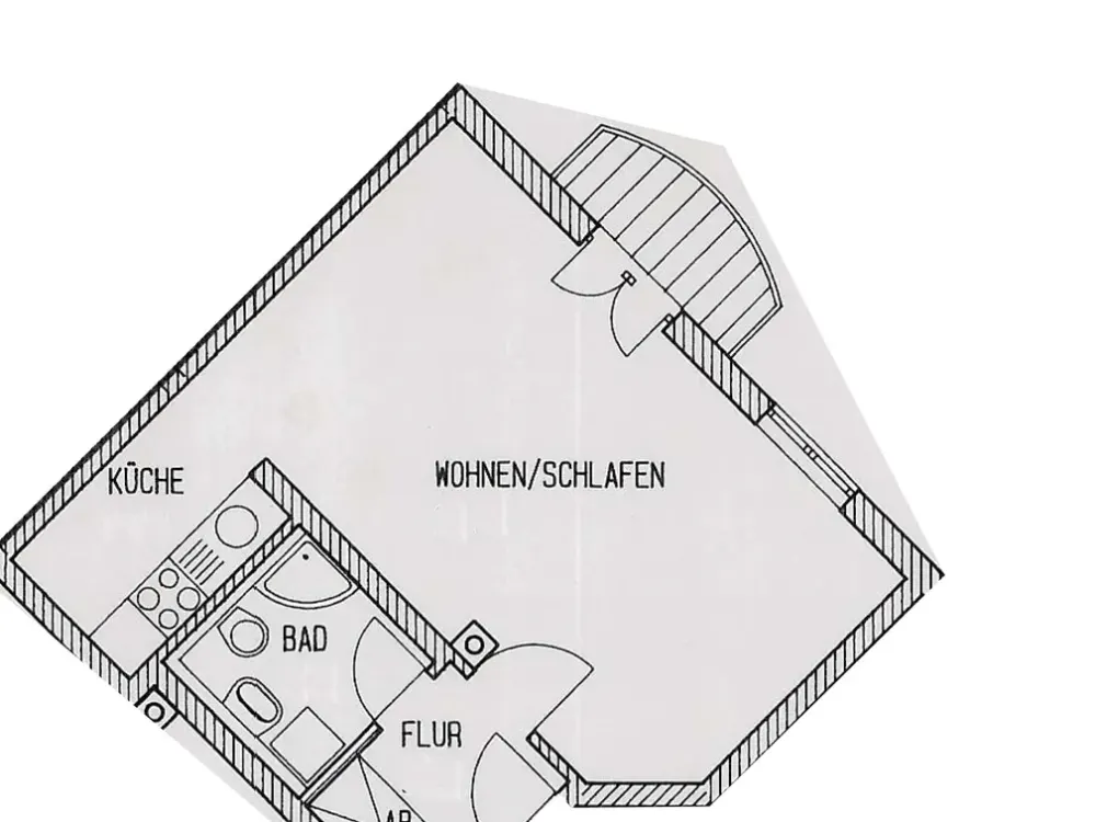 Spacious 1-Room Apartment in Well-Maintained Building