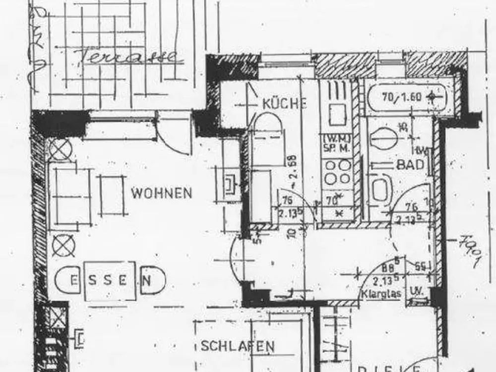 1 Raum Apartment 49m² Cecilienallee