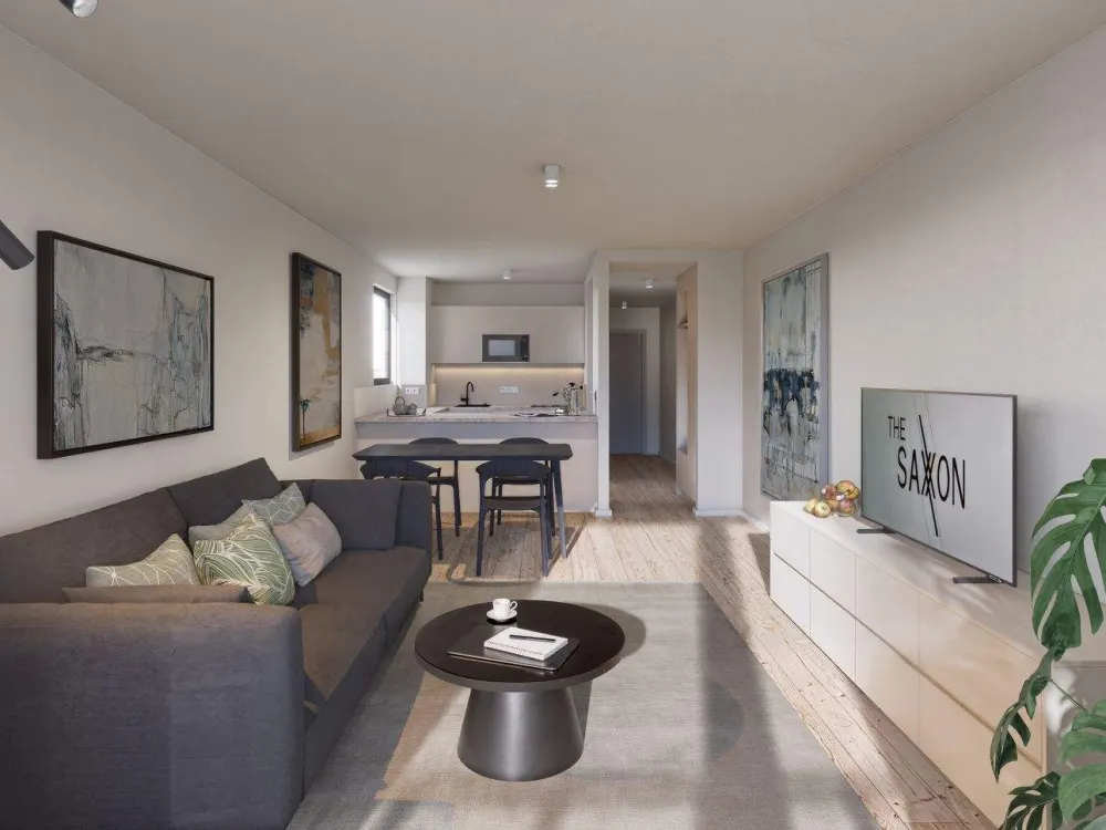 THE SAXXON: The ONE-BEDROOM-SUITE 20% Early Bird Discount for 6 months: € 1.734 warm rent*