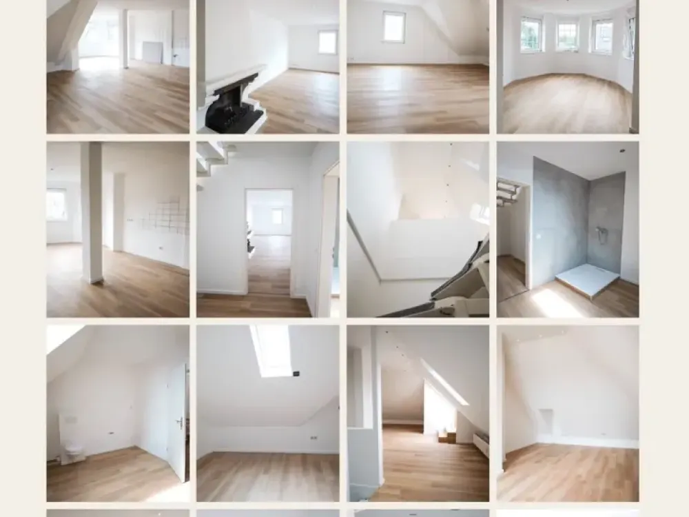 frisch sanierte Maisonette, Dachterrasse, Kamin,