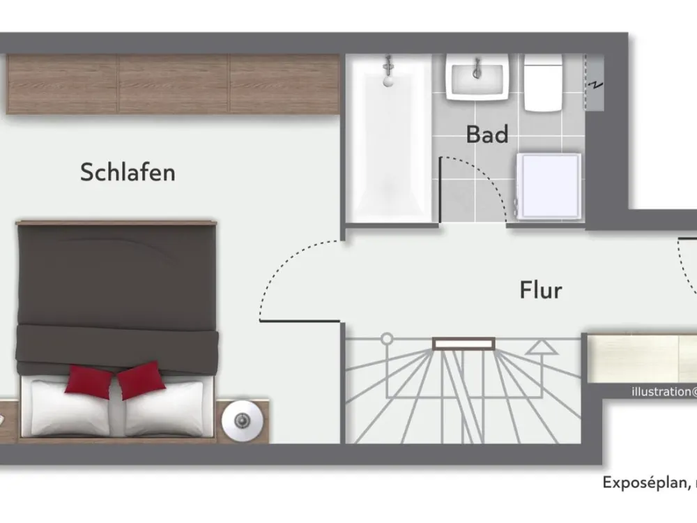 2 Zimmer-Maisonette-Wohnung in Dresden Plauen