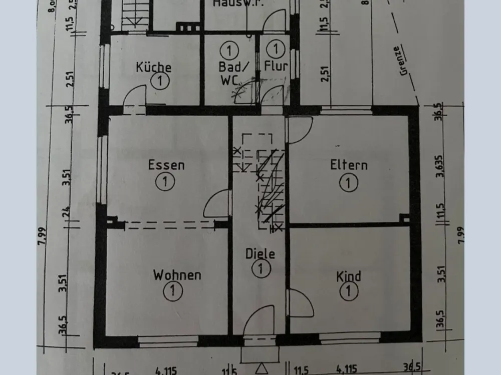 Sanierte Erdgeschosswohnung 3ZKB