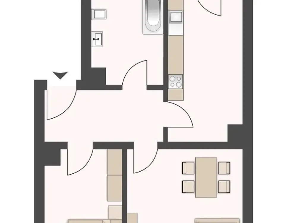 Erstbezug nach Modernisierung! Inklusive moderner Einbauküche & Balkon