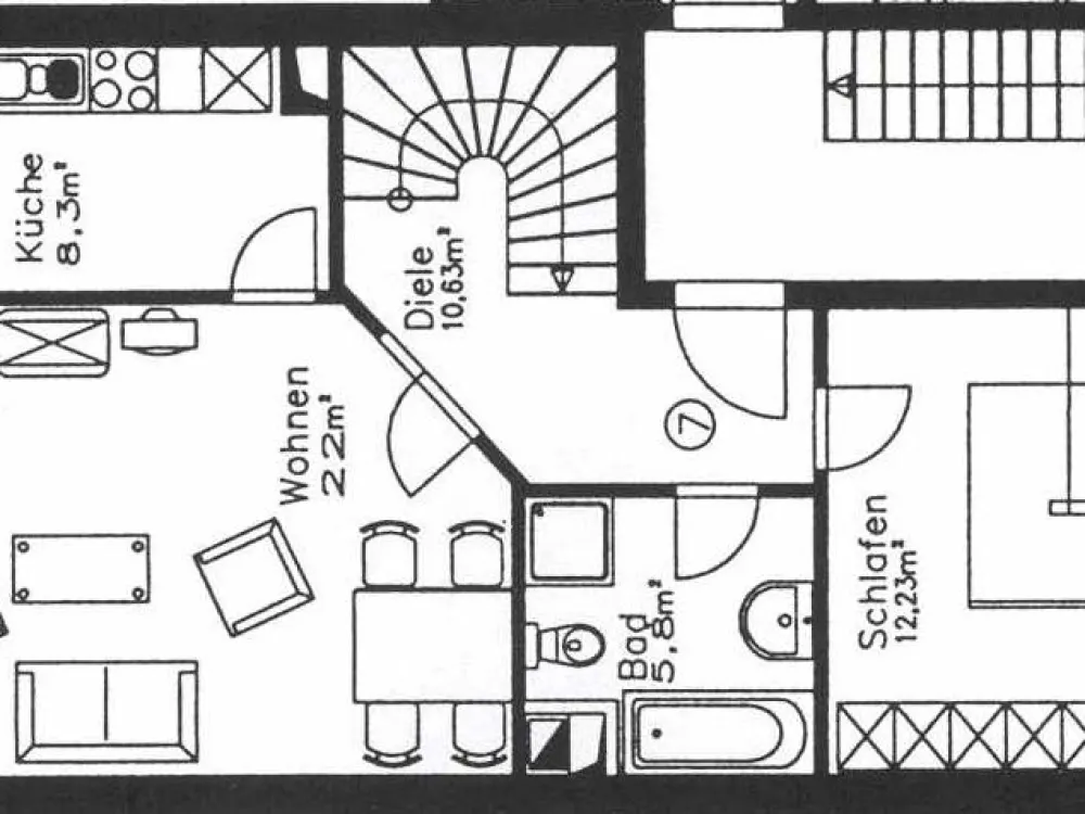 Unverbaubarer Blick ins Grüne!. Maisonettewohnung in Kirchweyhe