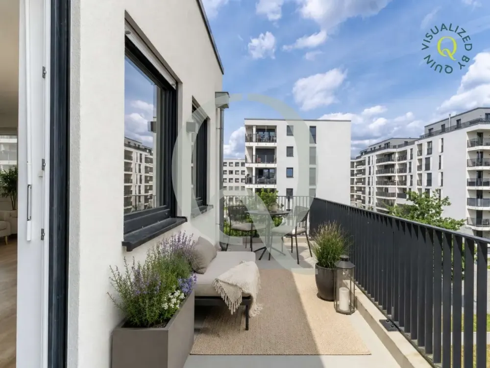 Moderne 2-Zimmer-Wohnung mit großem Balkon, Neubau 2020 in Schönefeld
