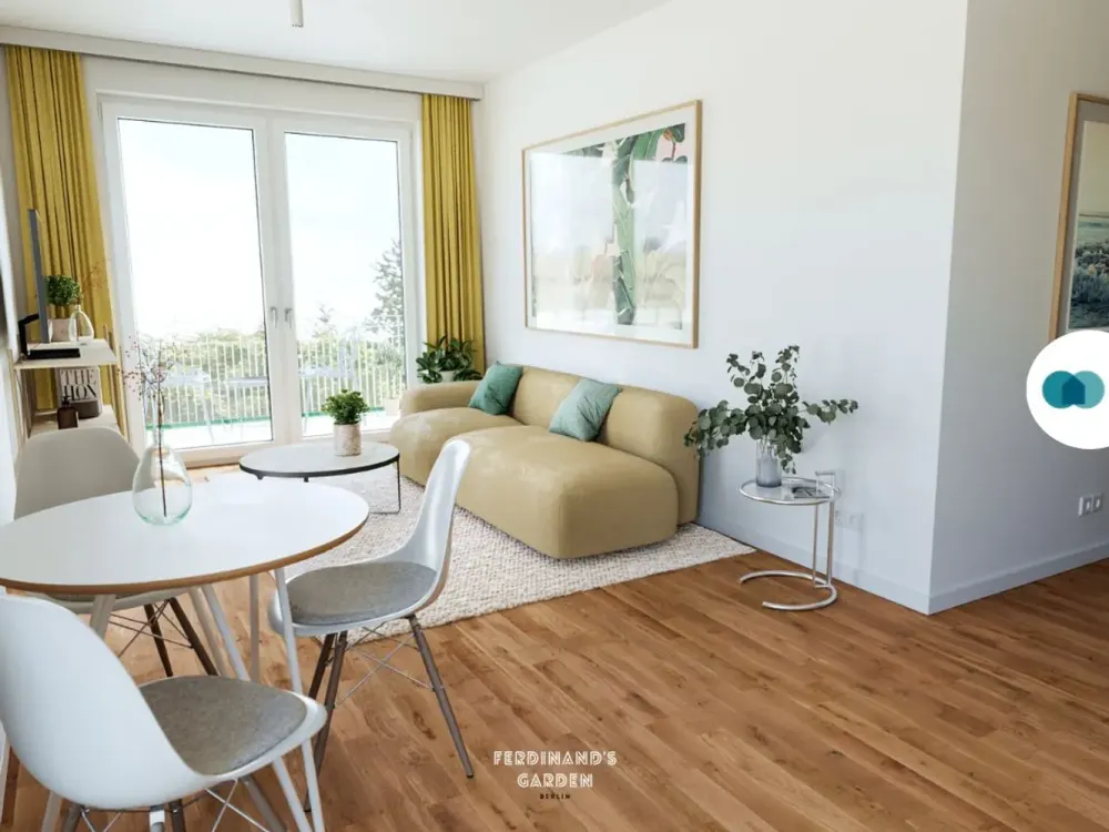 Moderne 2-Zimmer-Wohnung mit 2 BALKONEN und EBK im Projekt 'Ferdinand's Garden'