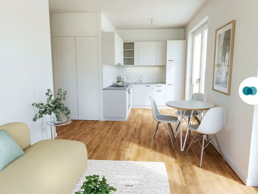 Moderne 2-Zimmer-Wohnung mit 2 BALKONEN und EBK im Projekt 'Ferdinand's Garden'