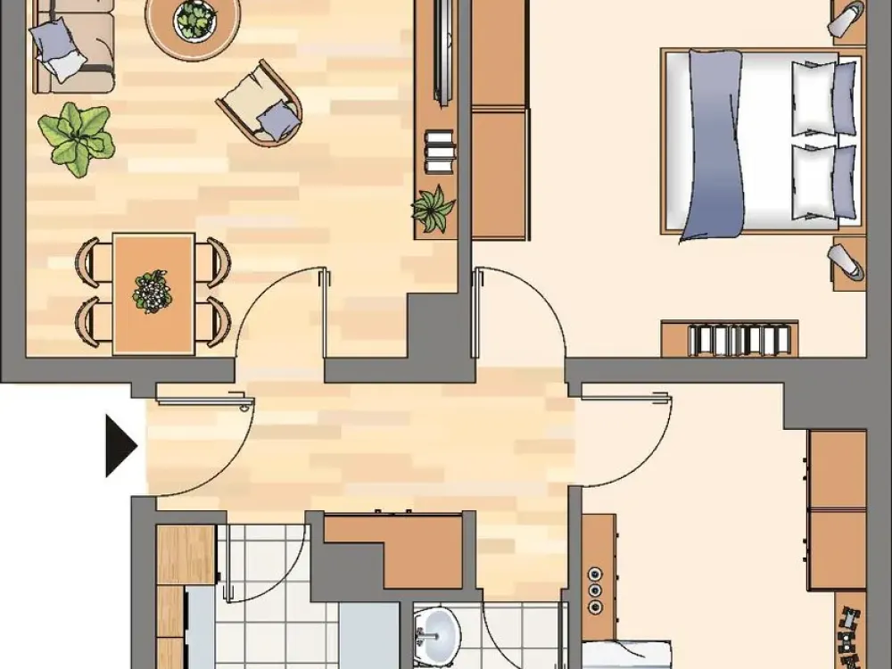 3 Zimmerwohnung mit LAMINAT!!!!!!