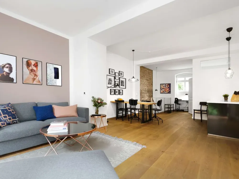 3-Zimmer Luxus-Wellness Loft mit eigener Sauna, Terrasse und Wohnküche am Rosenthaler Platz