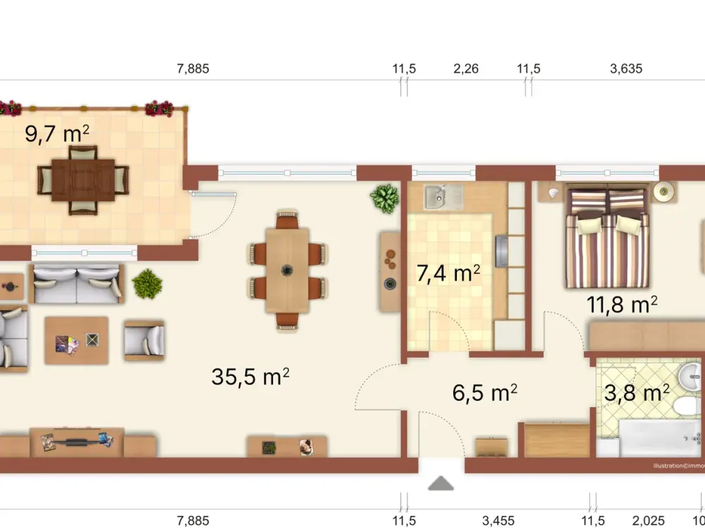 Stilvolles Penthouse mit Dachterrasse, Erstbezug nach Komplettsanierung, Nähe MHH