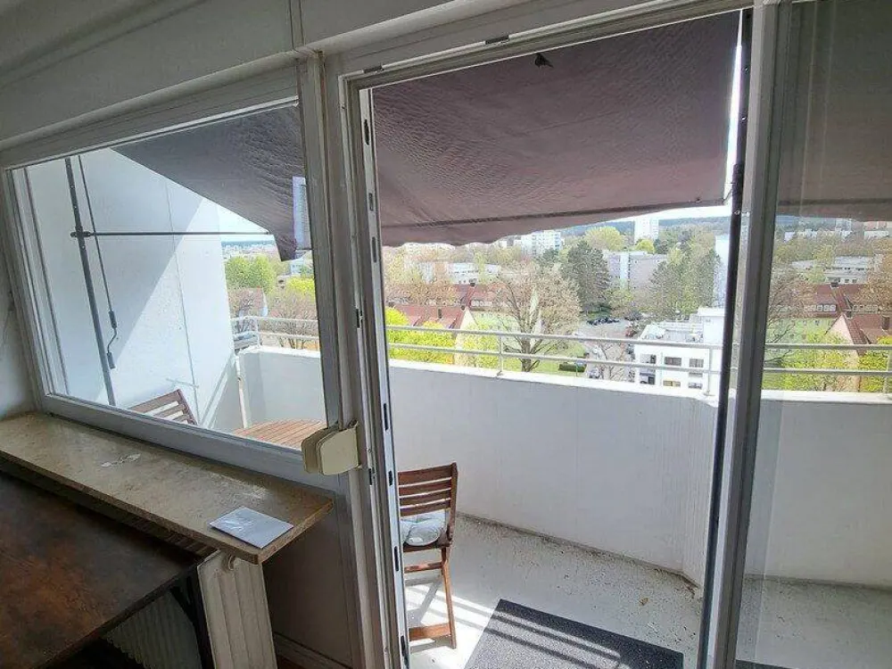 möblierte Einzimmerwohnung mit einmaligen Ausblick