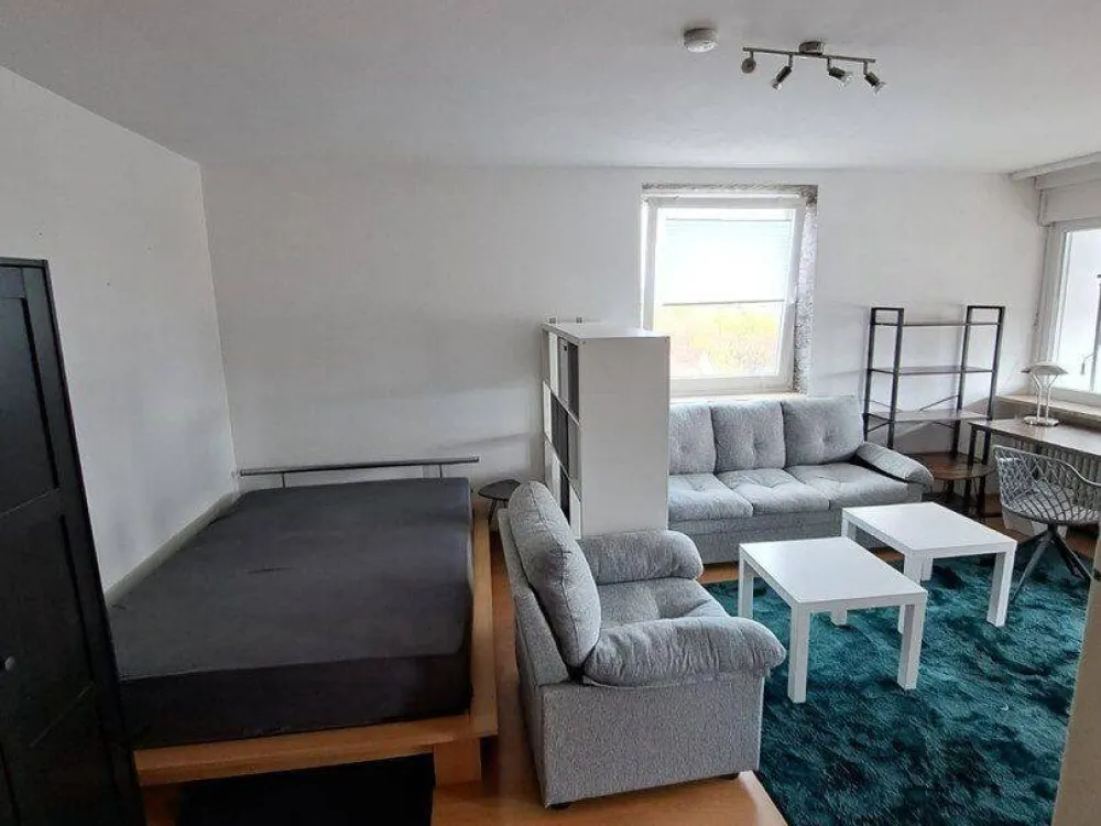 möblierte Einzimmerwohnung mit einmaligen Ausblick