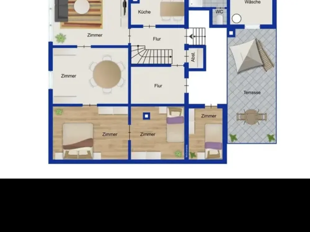 4-room apartment with terrace in Remshalden