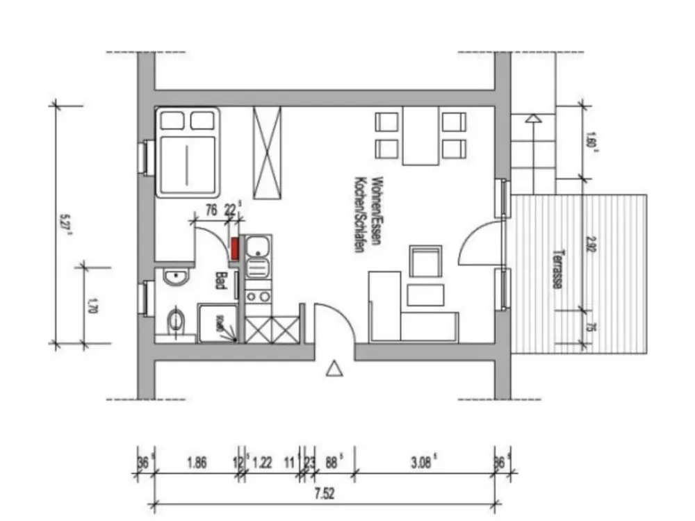 Gemütliche 1-Zimmer-Wohnung mit Gartenterrasse im Düsseldorfer Zooviertel