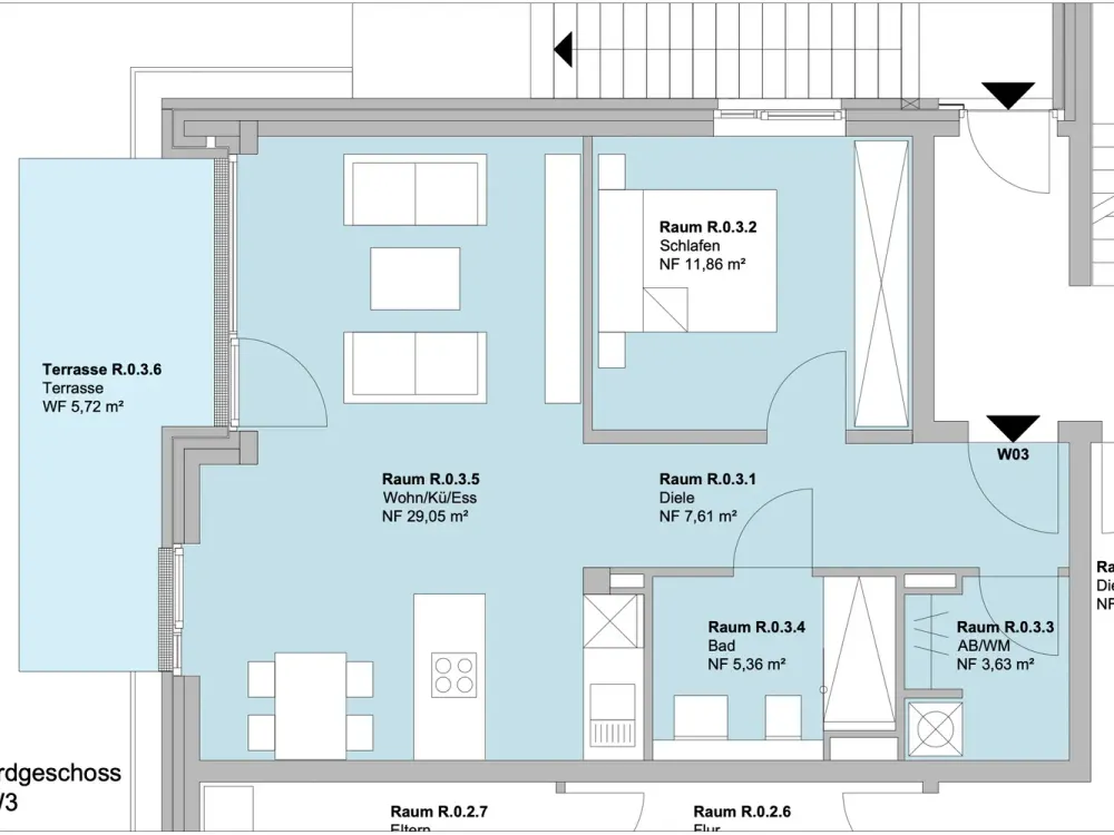House by the Lake: 2-Room Apartment with Terrace, Garden and Parking Space with e-Wallbox