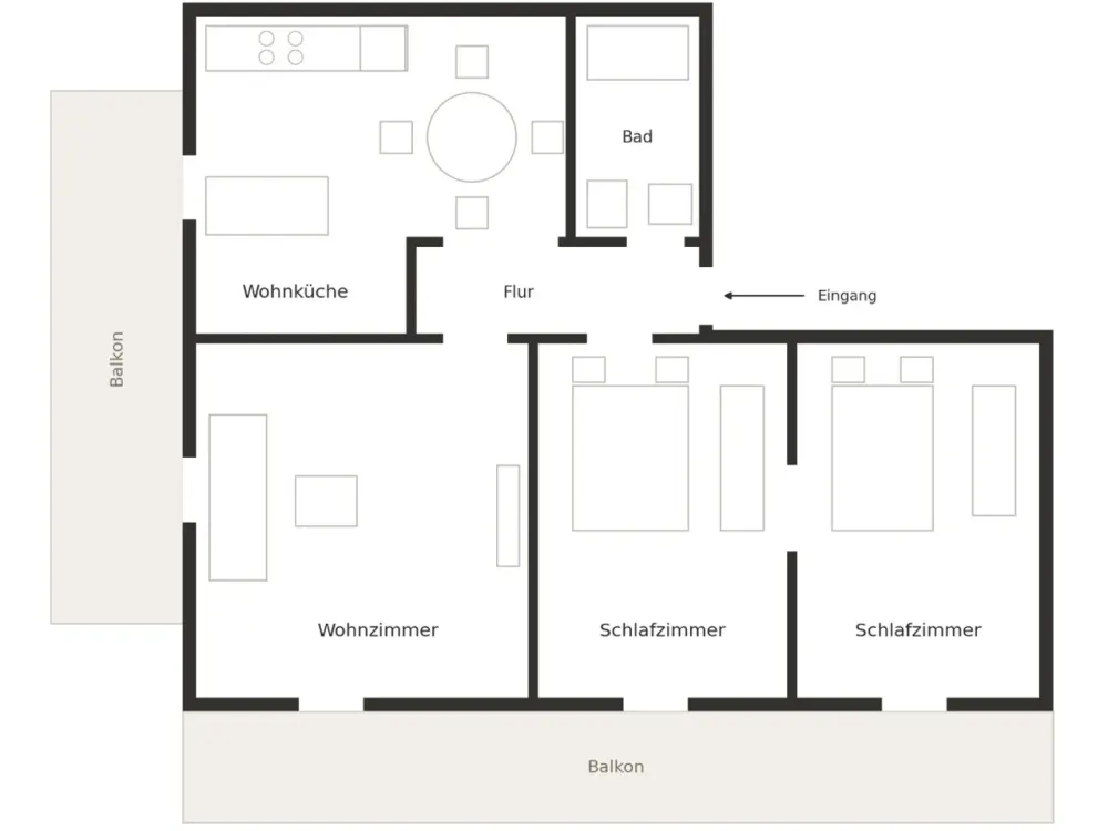Living with Character: 4-Room Apartment in Bergen-Enkheim