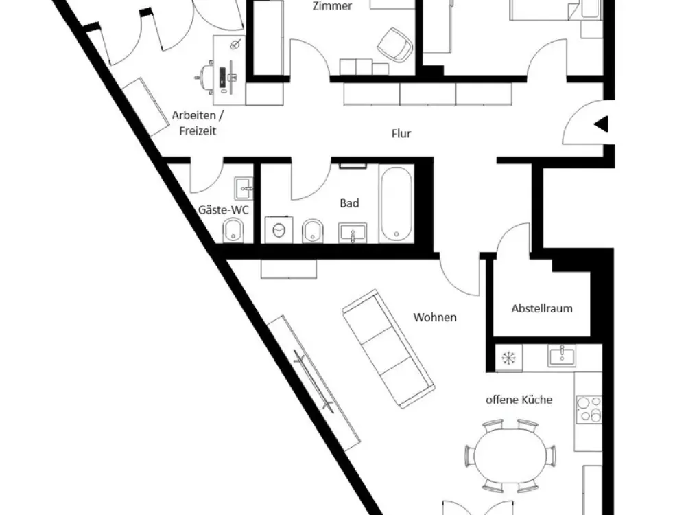 Komfortable Wohnung mit Energieeffizienz A+ | 2 Balkone | Tiefgarage | Aufzug | offene Küche