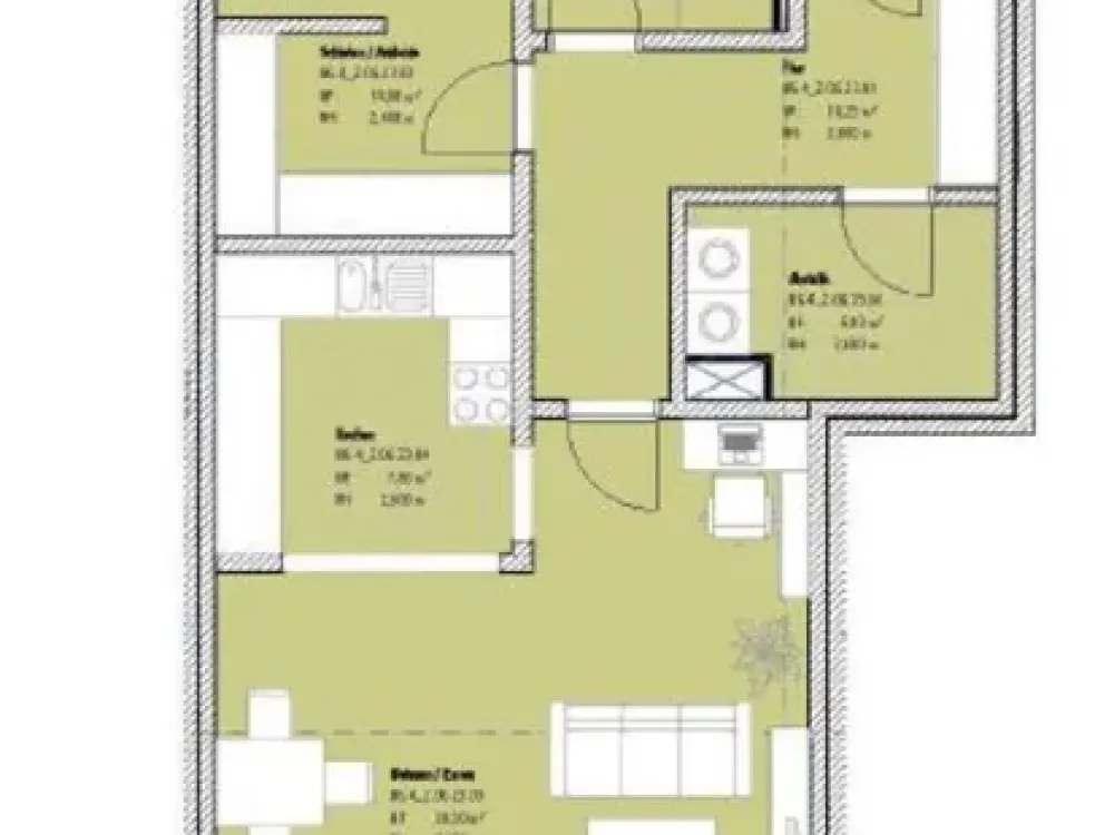 Grosszügige 2-Zimmer-Wohnung mit Südwestbalkon in Warnemünde