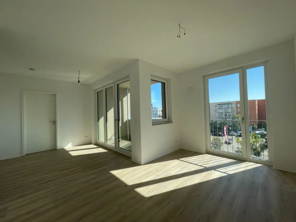 Stilvolle 2-Zimmer-Neubauwohnung mit Dusche und Loggia im Zentrum-Ost | Optional mit EBK