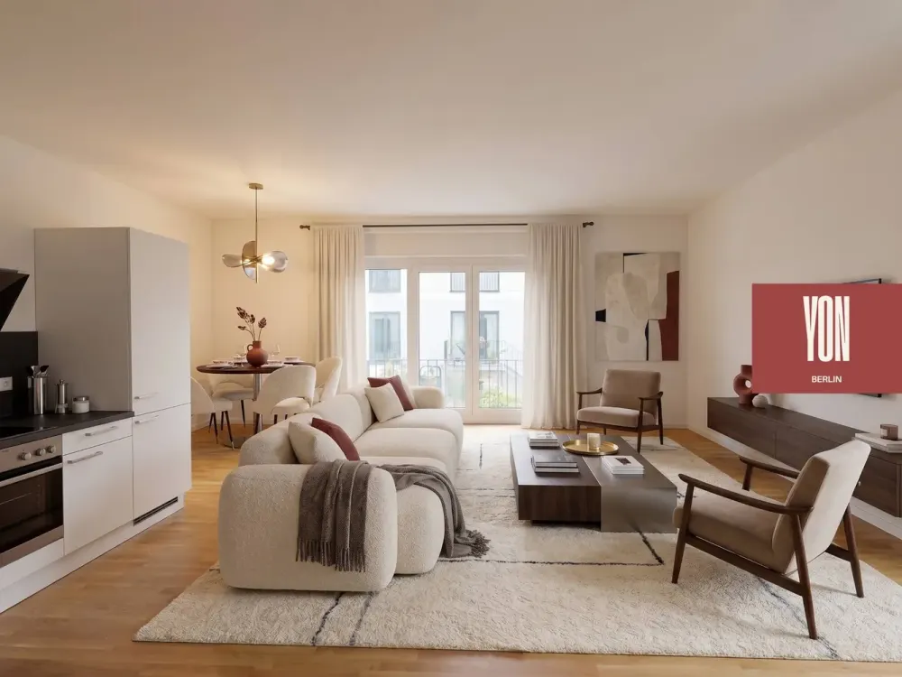 YON BERLIN - Große 3-Zimmer-Neubauwohnung mit EBK und TERRASSE in Berlin-Friedenau