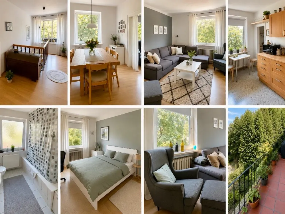 Helle, ruhige 4-Zimmer-Wohnung mit Balkon & Garage