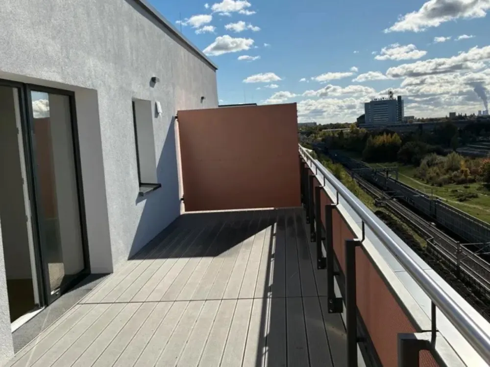 2 Raum Neubau Penthouse Wohnung in Leipzig mit Skyline Blick