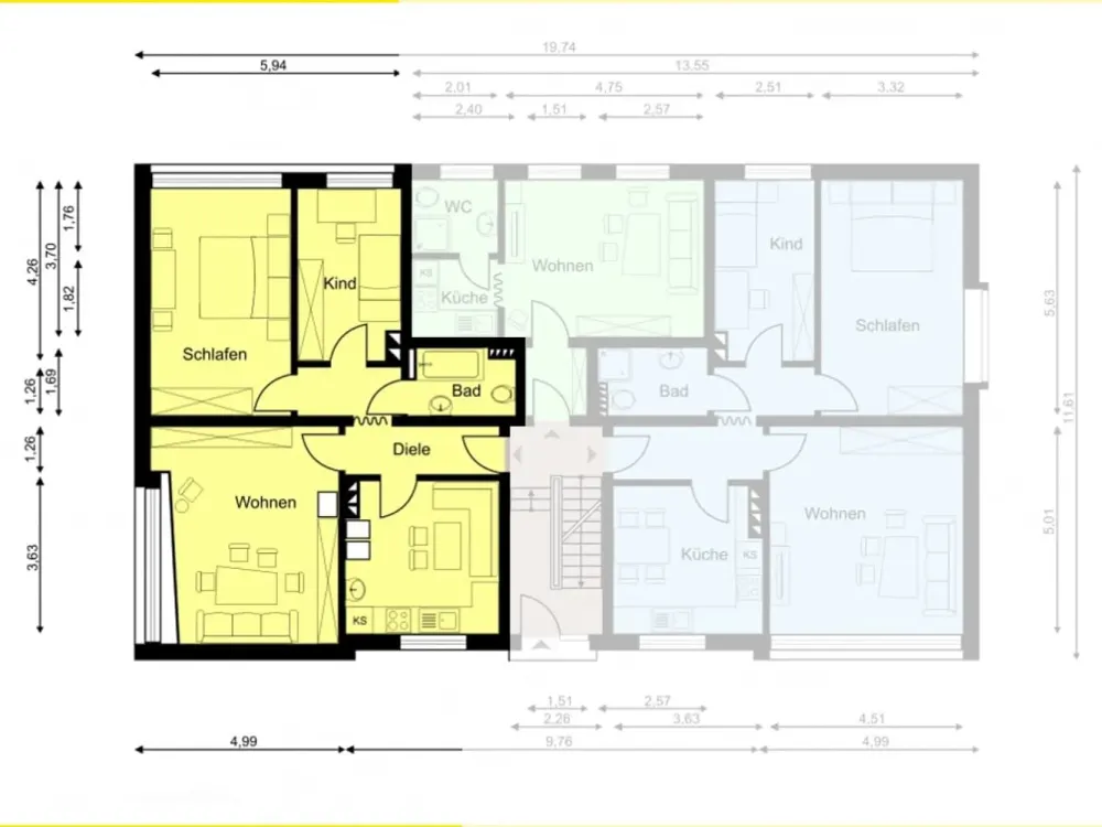 Schöne 3-Zimmer-Wohnung in Wetter-Wengern (2. OG)