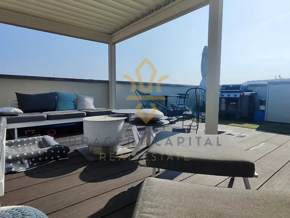 Exclusive Penthouse for Rent, Luxury, Design & History Above the Roofs of Leipzig (EBK, Pergola)