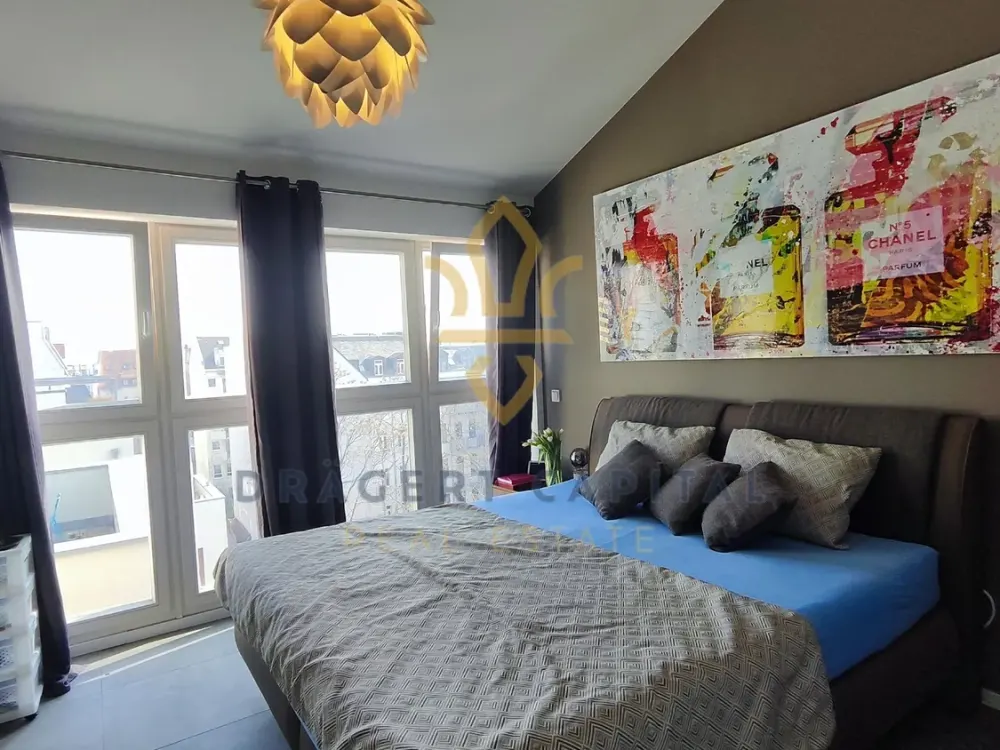Exclusive Penthouse for Rent, Luxury, Design & History Above the Roofs of Leipzig (EBK, Pergola)