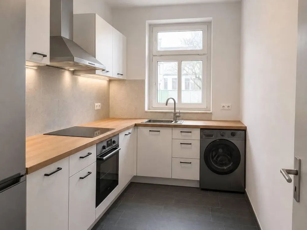 Möblierte 2-Zimmer-Wohnung mit Einbauküche - Gohlis Süd