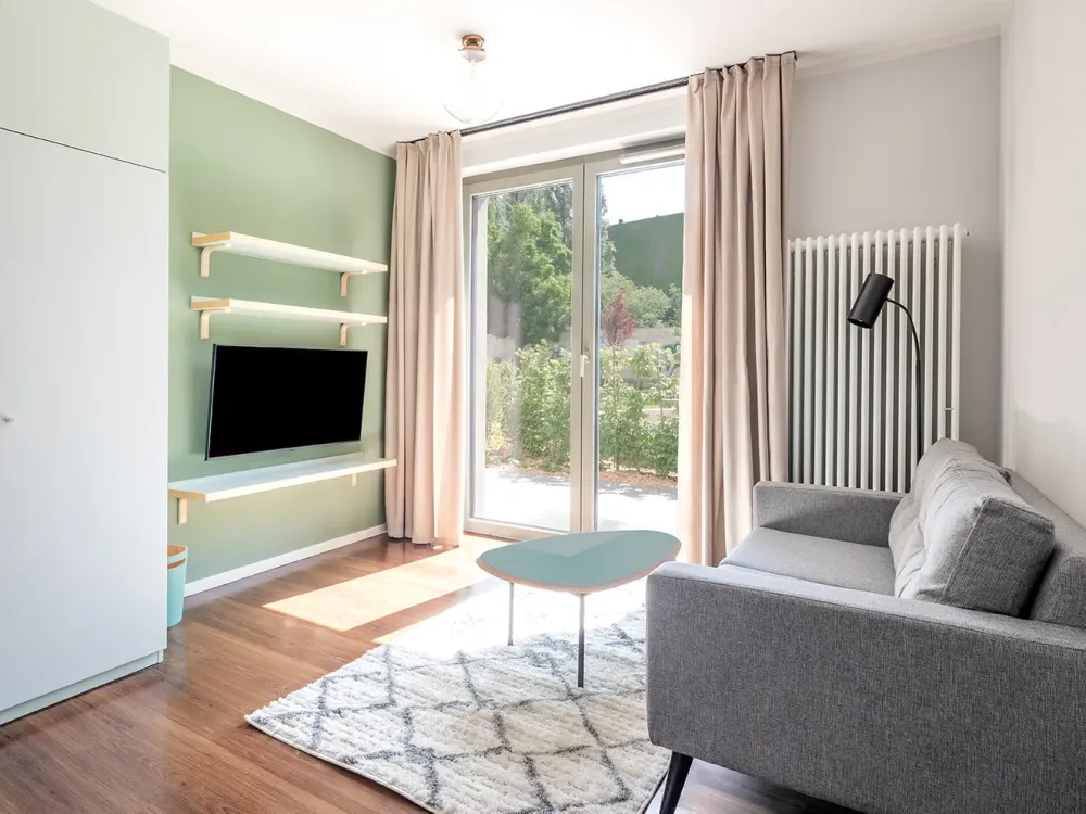 BESICHTIGUNGEN: Mi 9:00 & Fr 16:00 - Stilvolle 1-Zimmer-Wohnung mit Terrasse zur unbefristeten Miete
