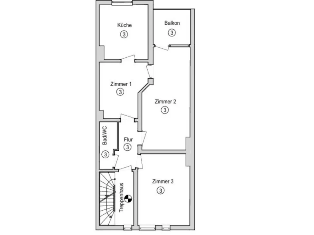 3 Rooms Kitchen Bath Balcony + Rent then Buy +