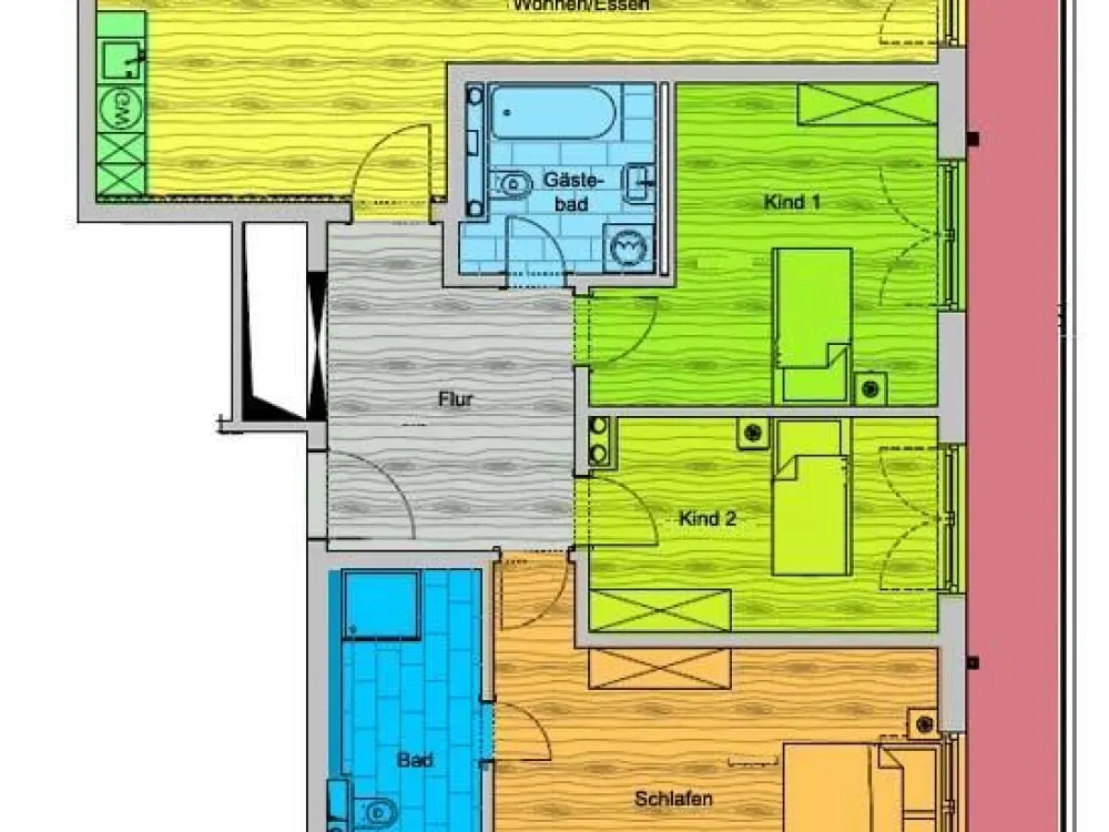 Stilvolle Wohnung mit viel Platz, zwei Bädern und umlaufender Terrasse!