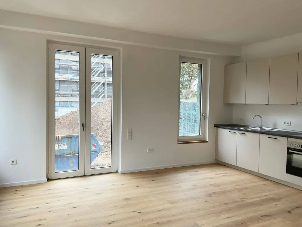 Barrierefrei wohnen mit Stil - moderne Neubauwohnung mit Terrasse, Einbauküche und Tageslichtbad