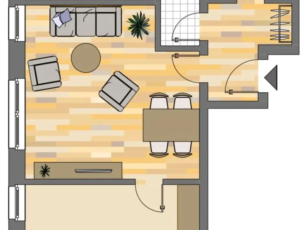 Charmante 2-Zimmer-Etagenwohnung in Herne, 61 m² mit Bad und Wanne