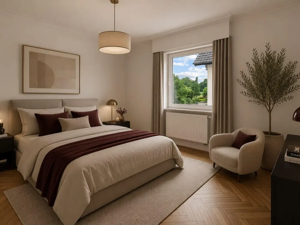 Exklusive 3,5-Zimmer-Wohnung mit Wintergarten, Designerbad und idyllischem Gartenparadies