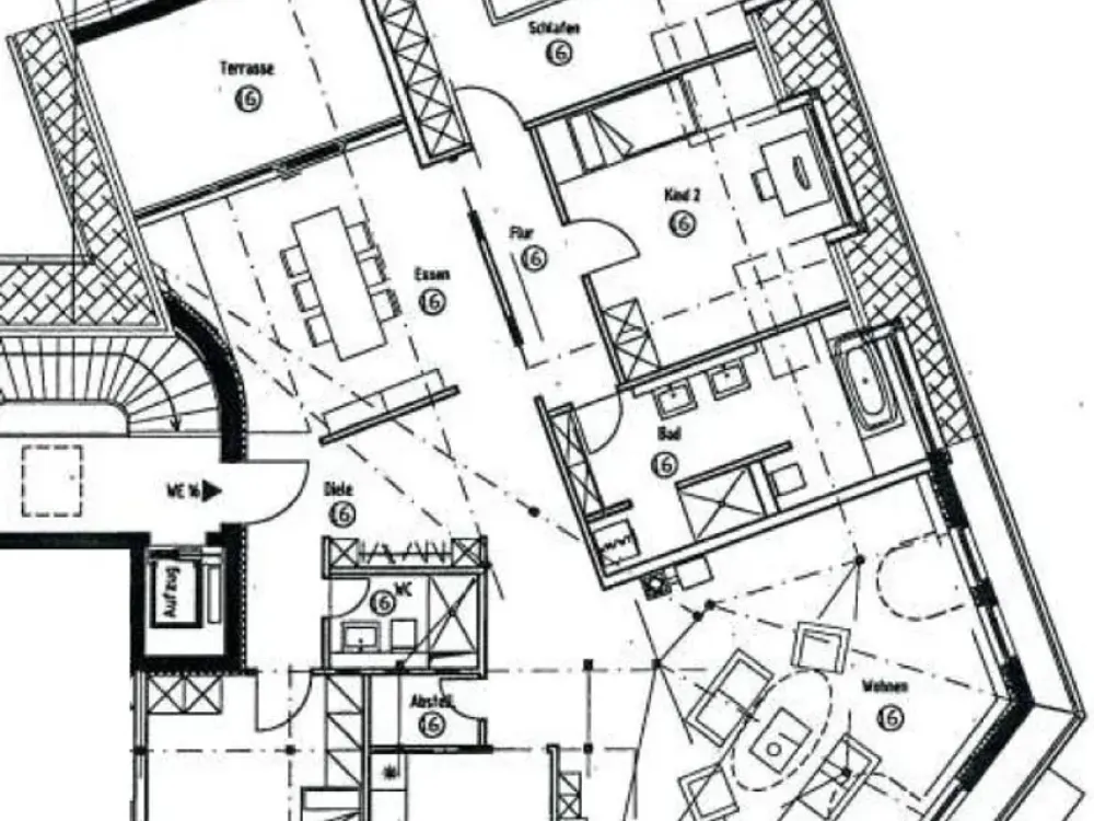 4,5 Zimmer auf 173 m² in Citylage + DG mit Lift + Parkett + Fußbodenheizung + Loggia + 2 Bäder