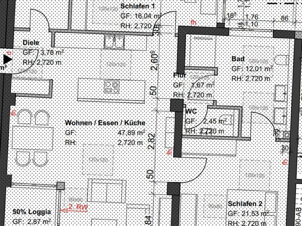 Sehr schöne A + 3-Zimmer-Wohnung in Bergisch Gladbach - Herkenrath