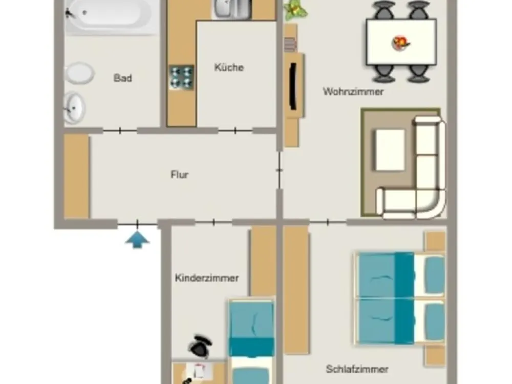 Wir vermieten Platz für die ganze Familie