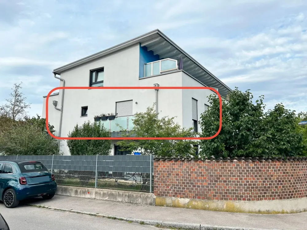 Helle 2-Zimmer-Wohnung (45qm) mit Balkon & EBK in ruhiger Lage