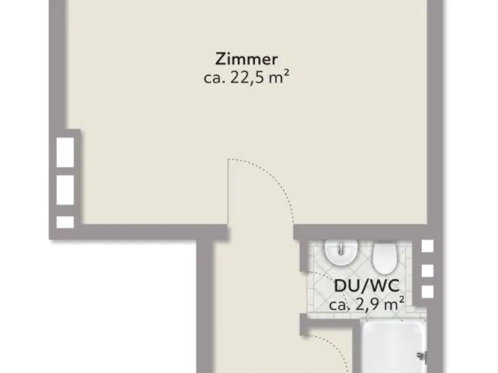 1-Zimmer Whg. mit Balkon, neue EBK - ab Nov. /Dez Schwachhausen