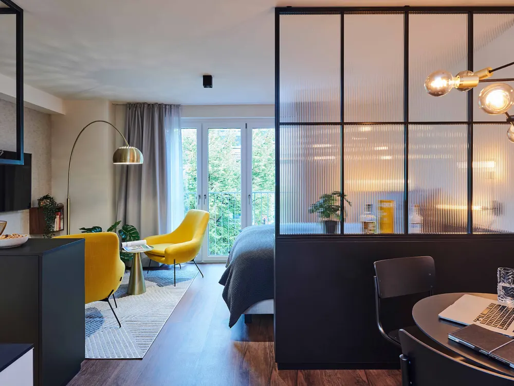 HAVENS LIVING: Kategorie Standard, 1,5 Zimmer vollmöbliertes Apartment Design TECH