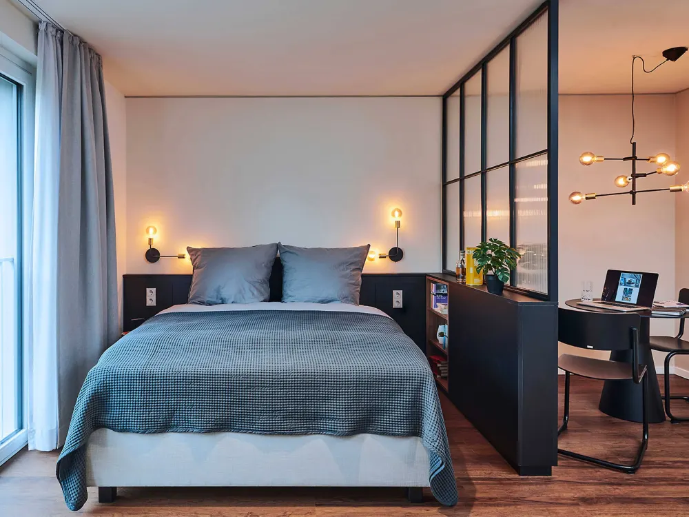 HAVENS LIVING: Kategorie Standard, 1,5 Zimmer vollmöbliertes Apartment Design TECH