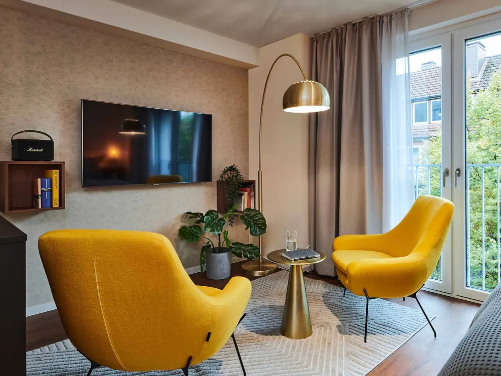 HAVENS LIVING: Kategorie Standard, 1,5 Zimmer vollmöbliertes Apartment Design TECH