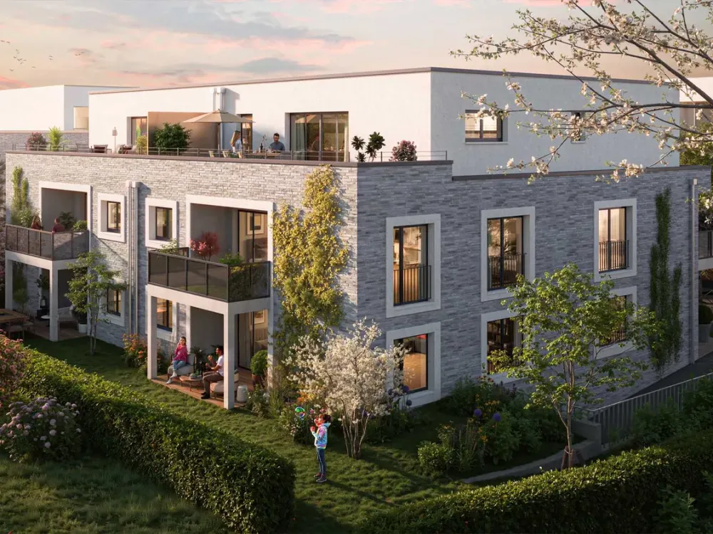 Newly Built - High-Quality 3-Room Apartment (Top Floor), Central, Quiet in Kor.-Kleinenbroich