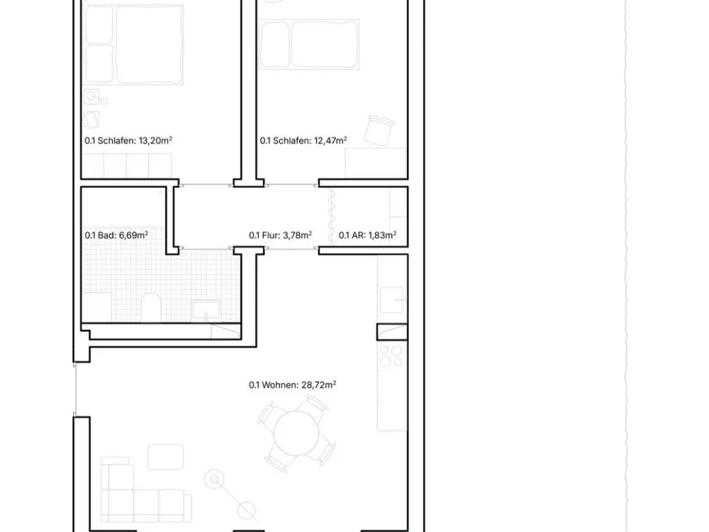 Neubauwohnung | 3 Zimmer | Erstbezug | mit Garten