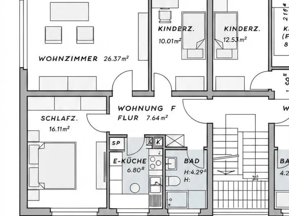 Nachmieter gesucht - 3 Zimmer mit Küche