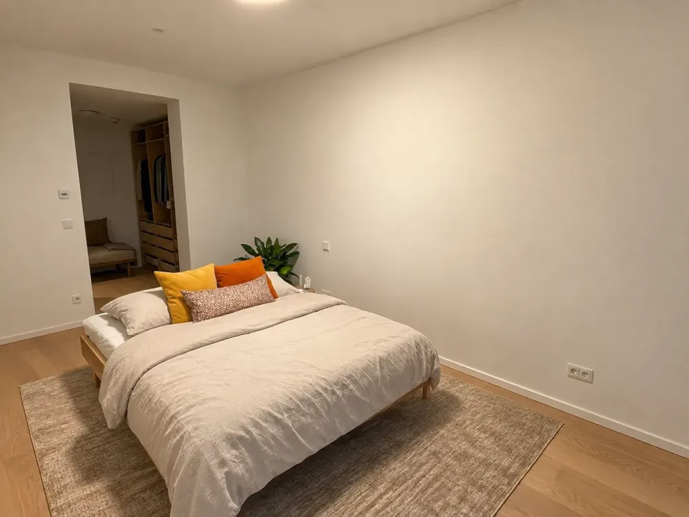 Möblierte 2-Zimmer-Wohnung im ROOTS mit Wasser- & Elbphilharmonie-Blick