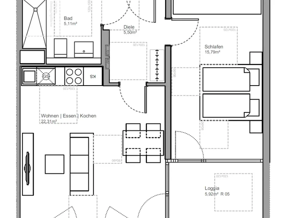 Nur mit WBS Einkommensstufe 3 anmietbar! Moderne 2-Zimmer Wohnung in Fürth!