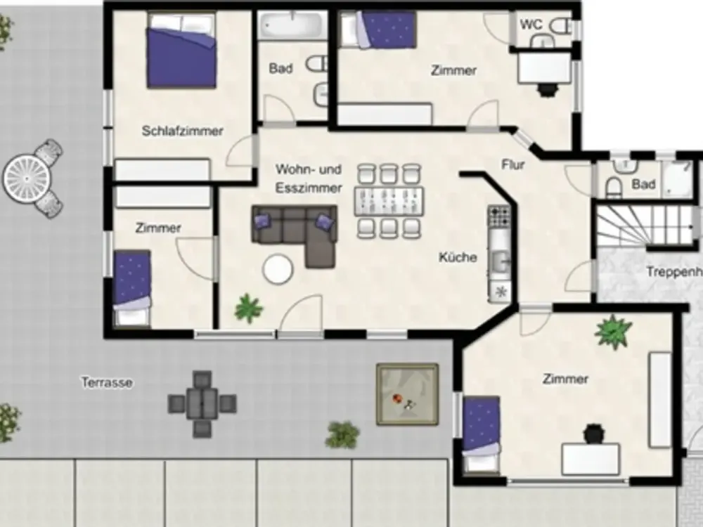Neuwertig & großzügig, 5 Zimmer mit Terrasse | Ideal für Paare, Homeoffice & Familien